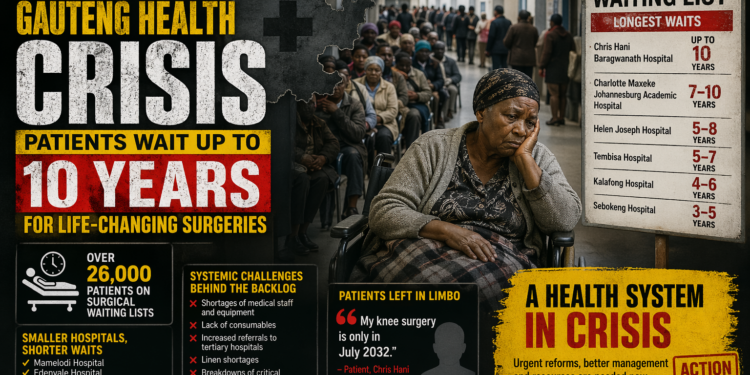 Gauteng Health Crisis: Patients Wait Up to 10 Years for Life-Changing Surgeries